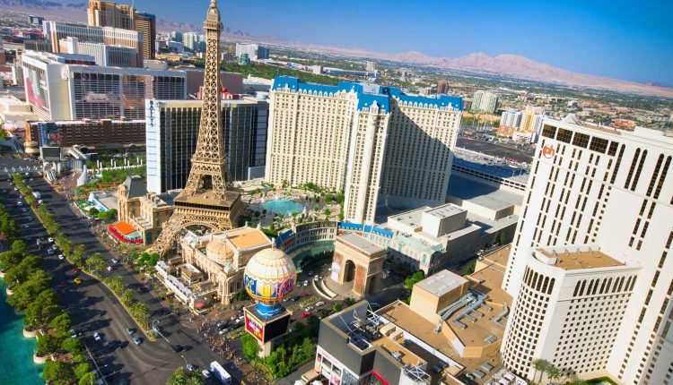 صورة بانورامية لشارع ستريب، لاس فيغاس