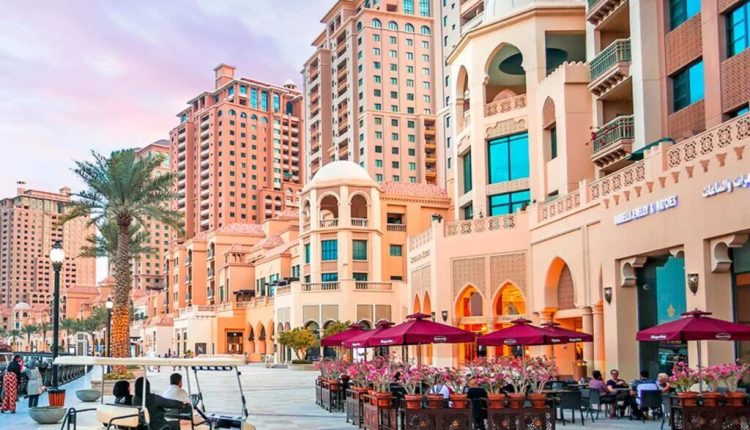 شوارع جزيرة اللؤلؤة قطر