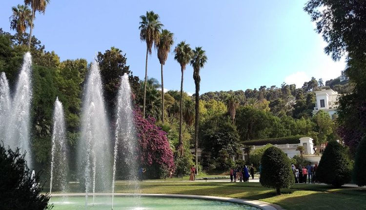 إحدى نوافير حديقة التجارب الحامة